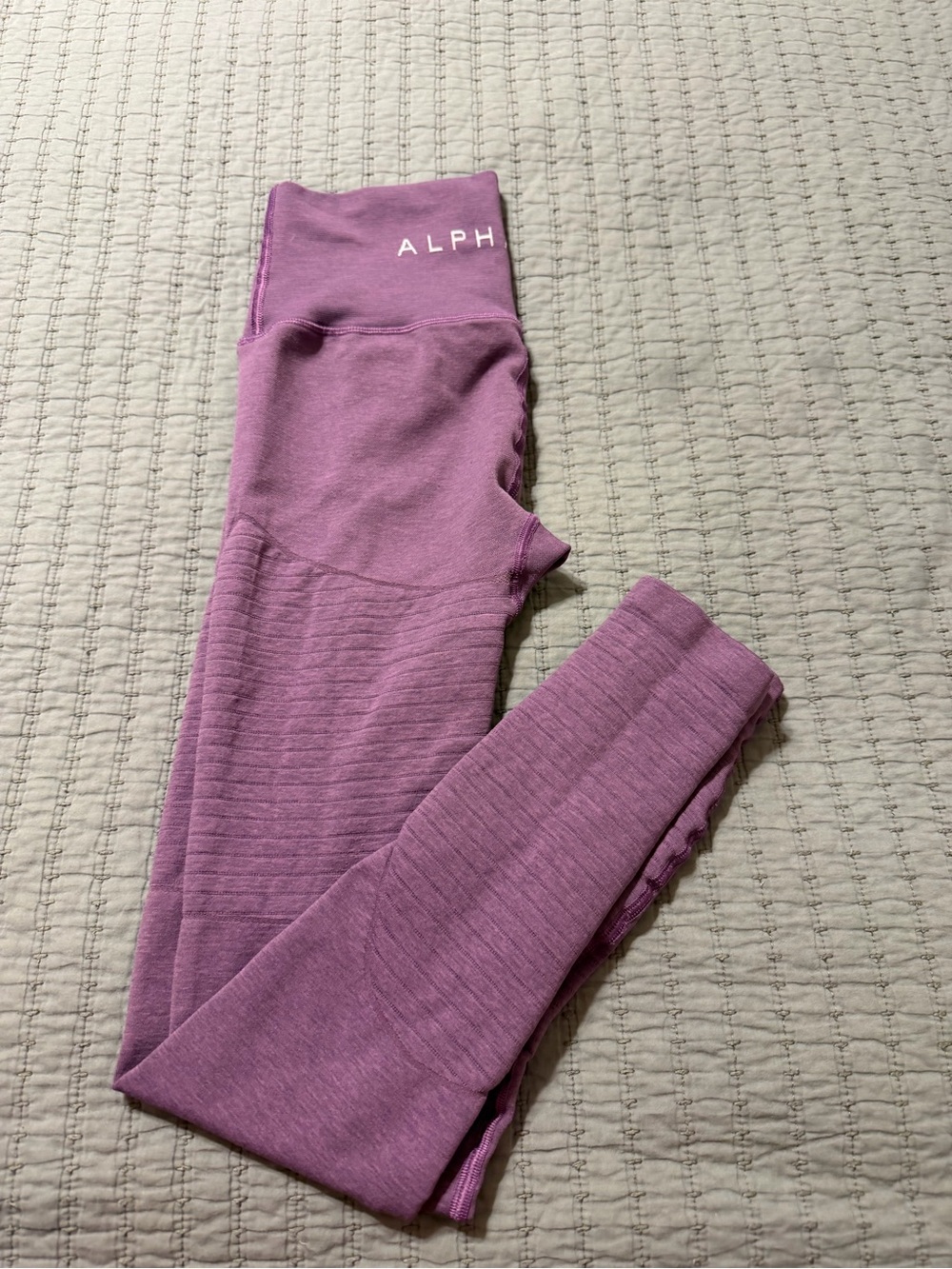 Alphalete Women's Athletic Leggings Purple Seamless Workout Pants